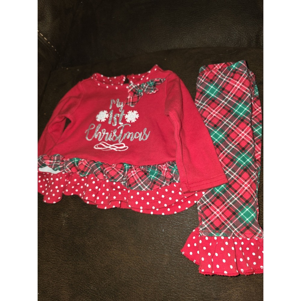 Baby essentials holiday Christmas my first Christmas baby outfit size 9‎ months
